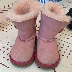 UGG Pink and Fuzzy Boots
